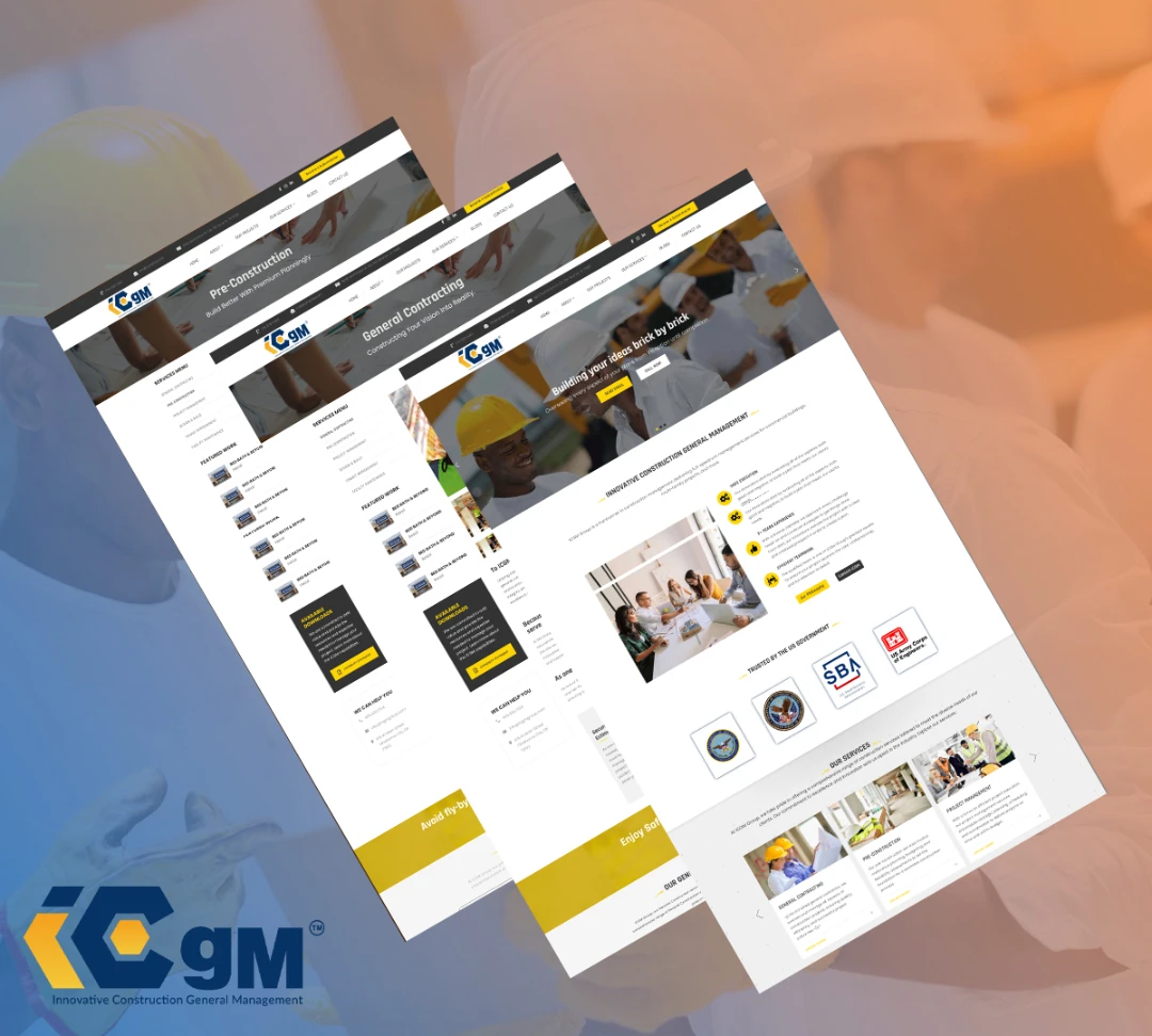general contractor, web design agency, Rynox Digital