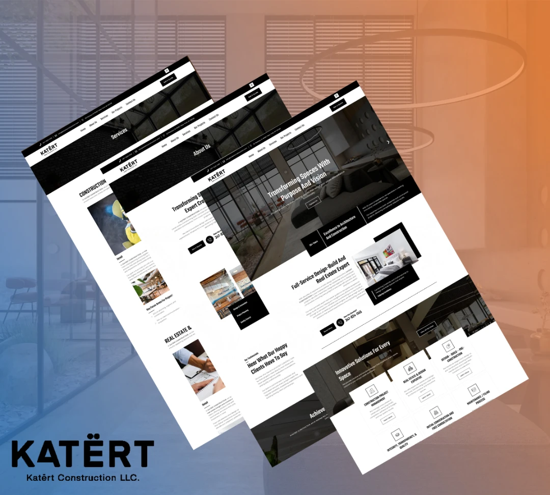 katert construction, rynox diigital, web design agency