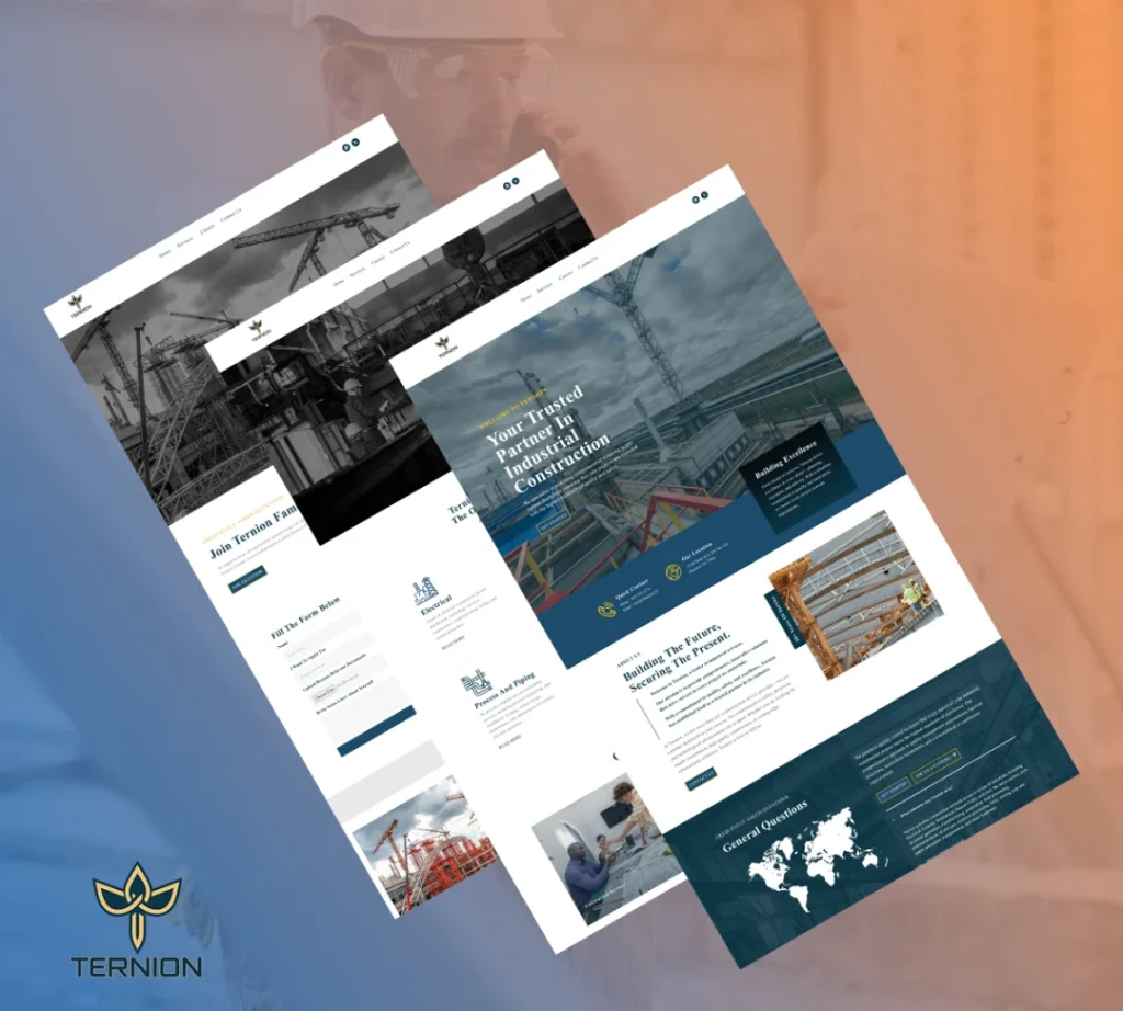 ternion constyruction, rynox digital, web design agency