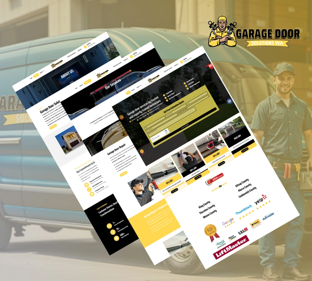 garage door, web design agency, Rynox Digital