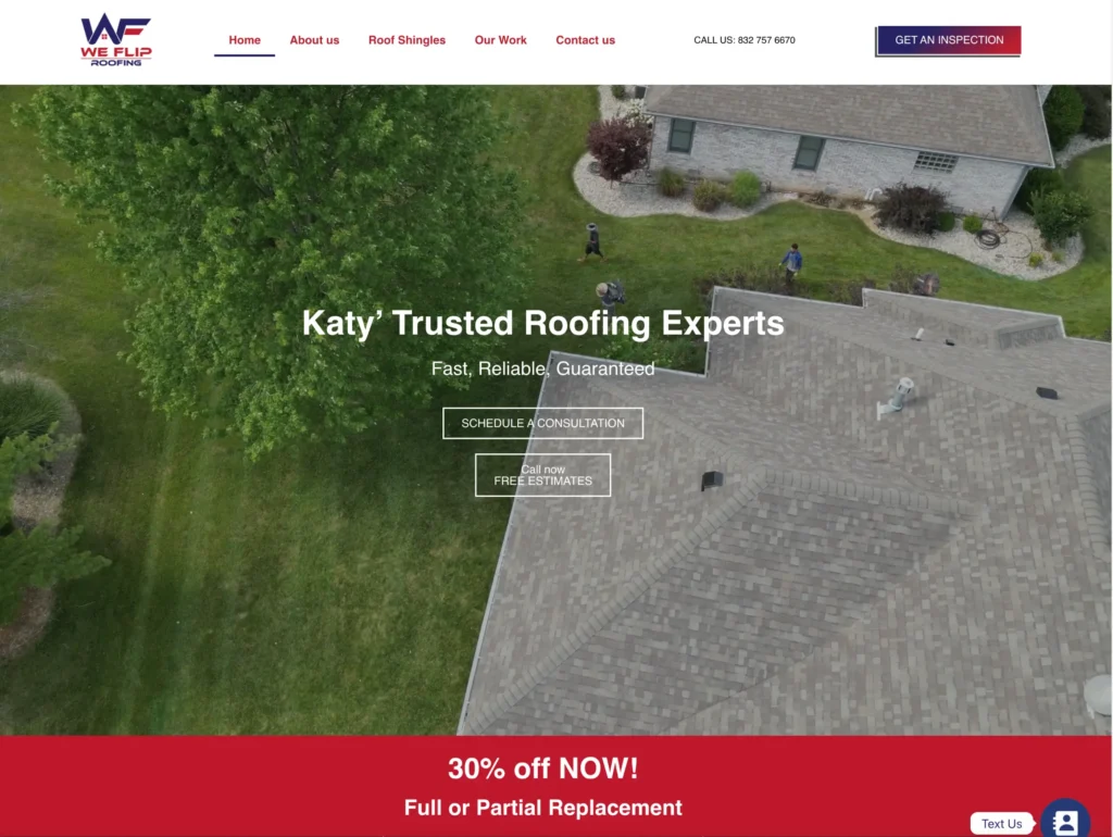 We Flip Roofing, rynox digital, case study