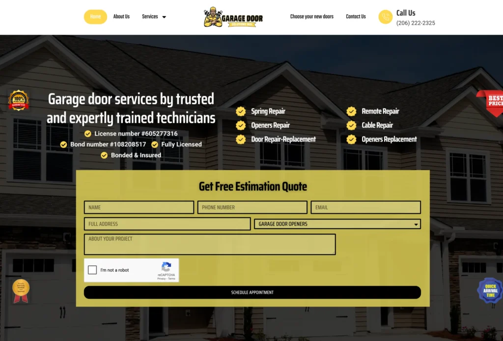 Garage Door, case study, rynox digital