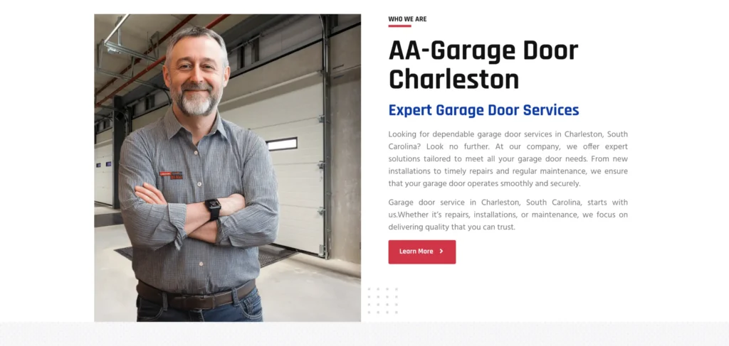 Garage Door Charleston, case study, rynox digital