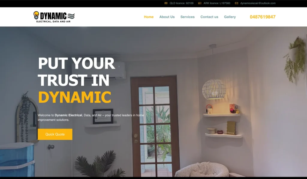 Dynamic Electrical, case study, rynox digital