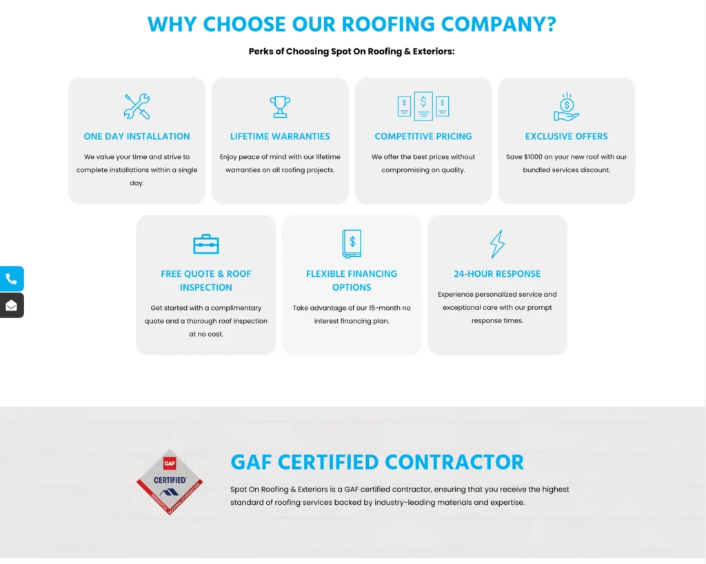 Spot On Roof, case study, rynox digital
