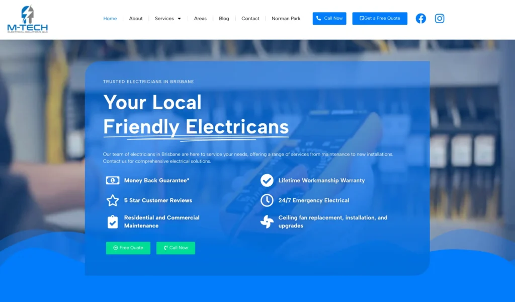 M-Tech Electrical Solutions, case study, rynox digital