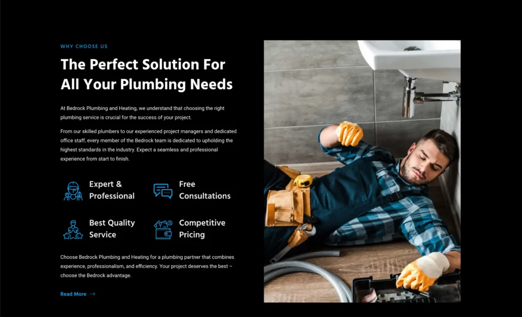 Bedrock Plumbing, case study, rynox digital