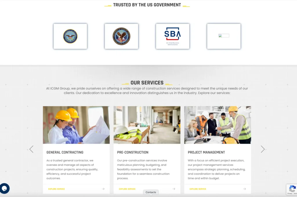 ICGM Construction, case study, rynox digital