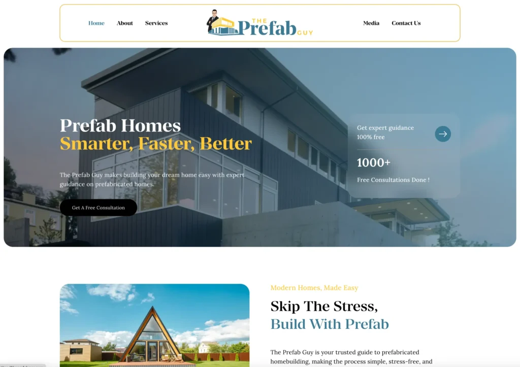 The Prefab Guy, case study, rynox digital
