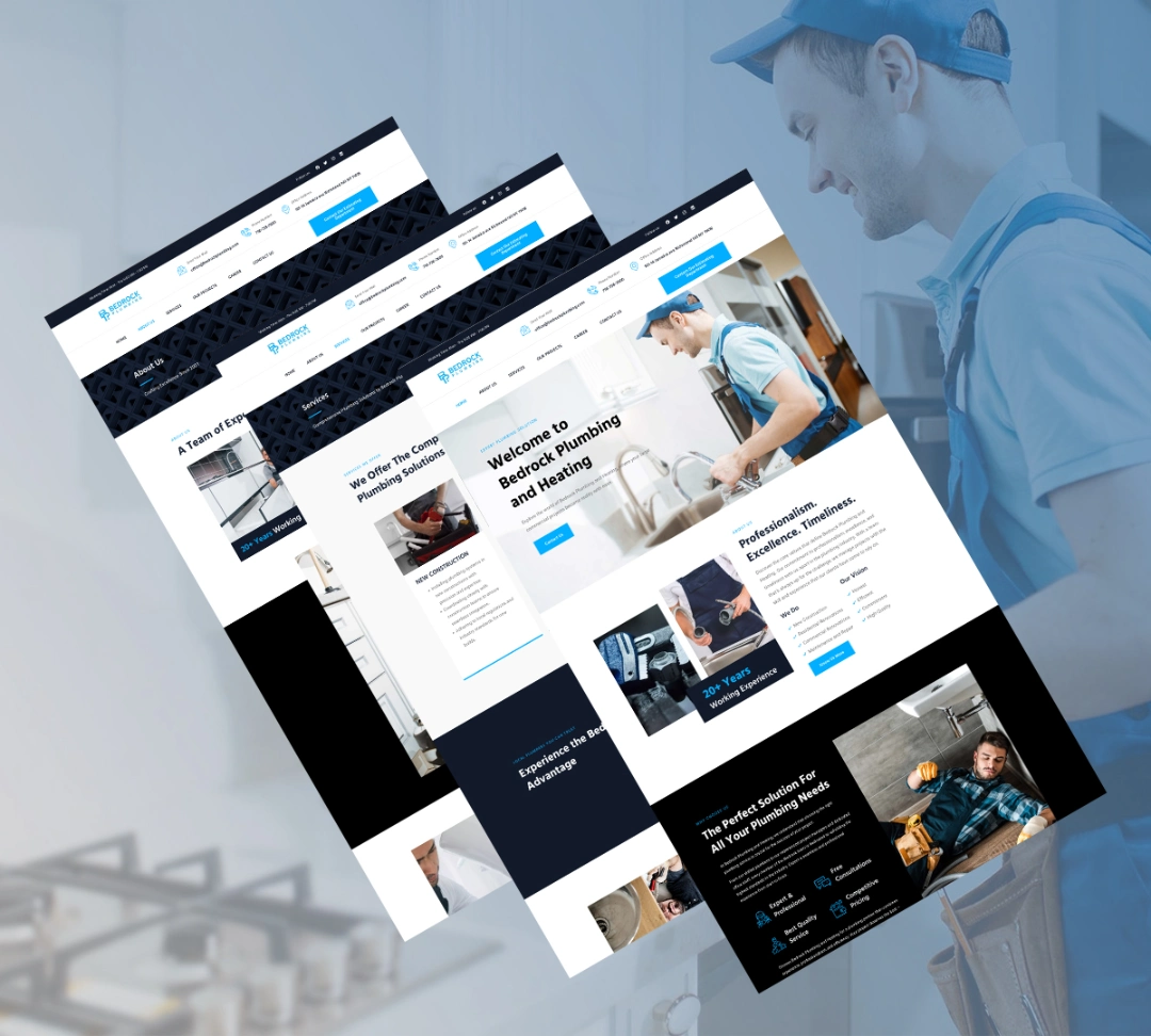 plumbing, web design agency, Rynox Digital