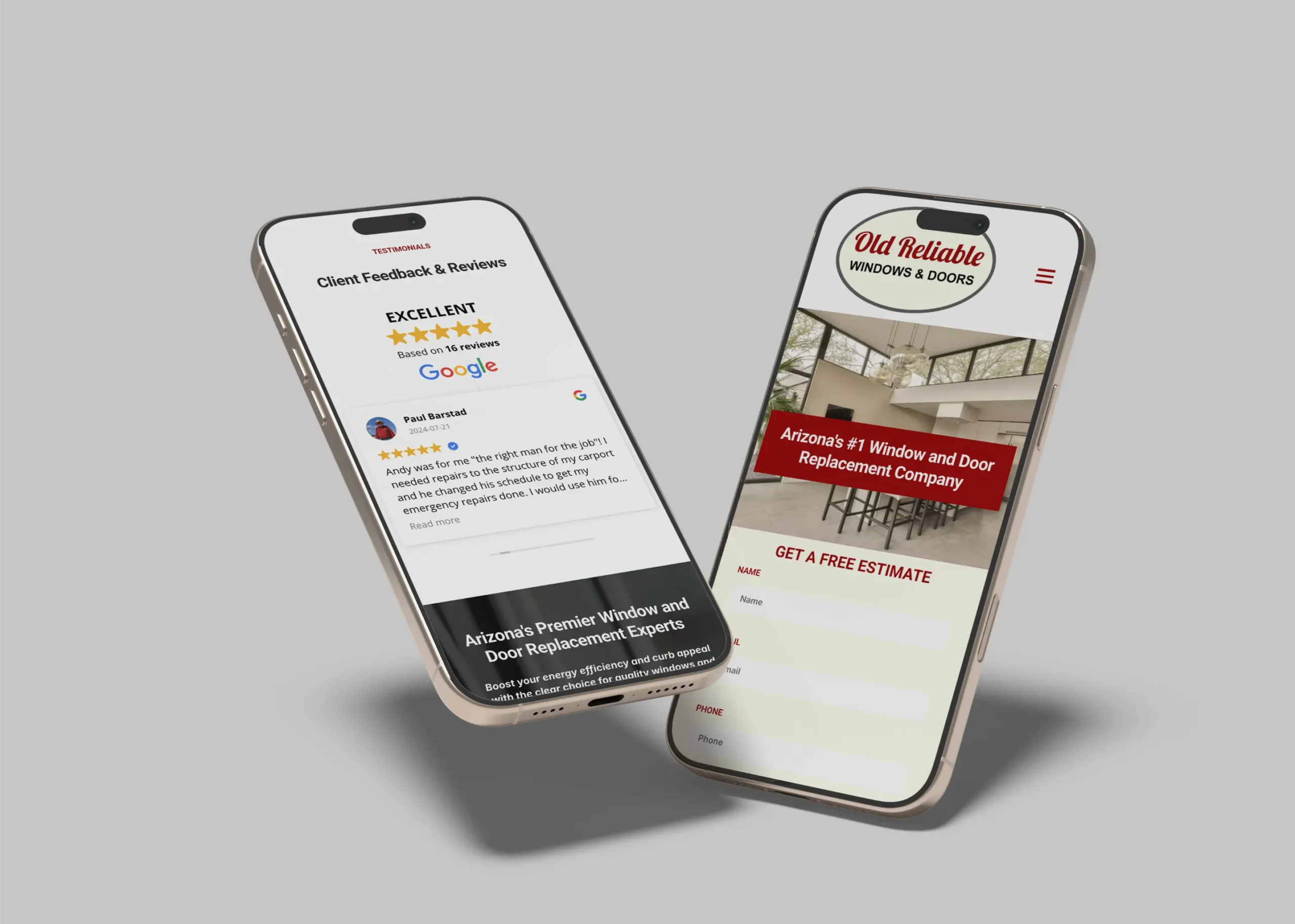 Old Reliable Windows & Doors, case study, rynox digital